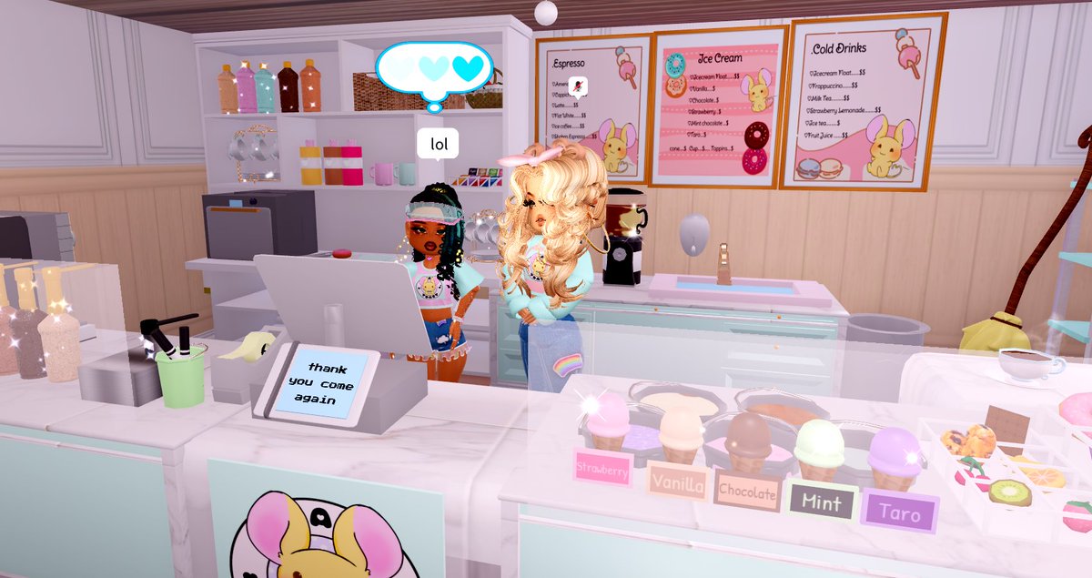 daisykizma's tweet photo. besties working at the ice cream parlor
#rhdorm https://t.co/V3WYCaiOml