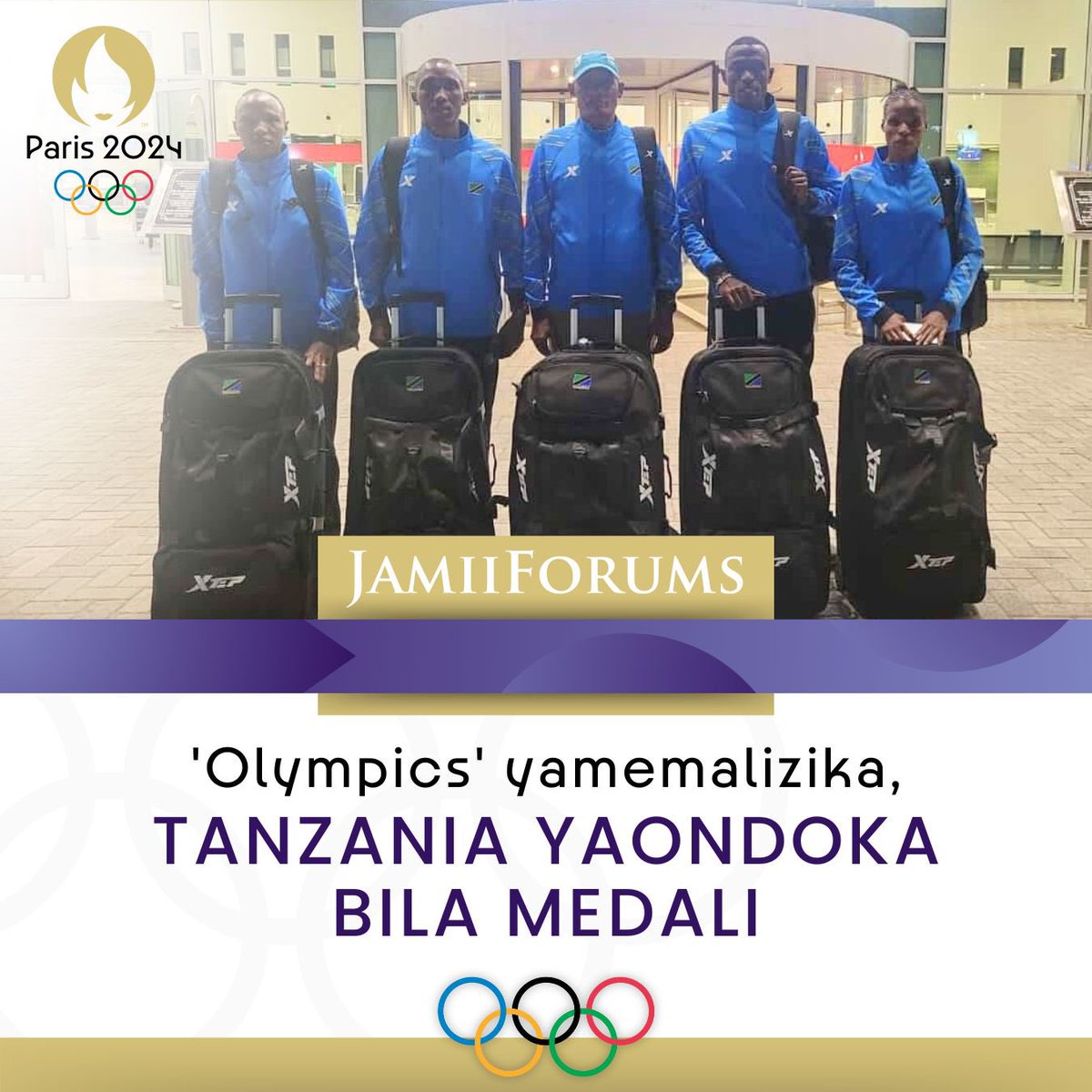 JamiiForums's tweet photo. MICHEZO: Ikiwa Mashindano ya Olimpiki (Olympics) yamemalizika leo Agosti 11, 2024, Wanamichezo 7 walioiwakilisha Tanzania katika Mashindano hayo watarejea nchini bila ushindi wa Medali yoyote

Aidha, mara ya mwisho Tanzania kupata Medali ya Fedha ilikuwa ni kupitia Wanariadha Filbert Bayi na Suleimani Nyambui mwaka 1980

Mdau unadhani ni hatua gani zichukuliwe ili Tanzania iweze kuchukua Medali ikishiriki tena Mashindano haya 2028?

Soma https://t.co/of1groKazS

#JamiiForums #JfSports #OlympicGames2024