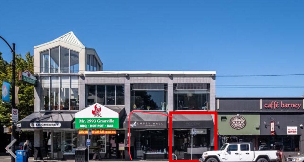 juliamarblefaun's tweet image. Another 2 stores done. Commercial landlords, realtors are gonna have to get creative. Canada has the 2nd highest retail per capita, 3rd highest consumer debt, and high commercial rent here. Adapt or die and as s/one who hates consumerism, I’m here for it. #CommercialRE #VanRE