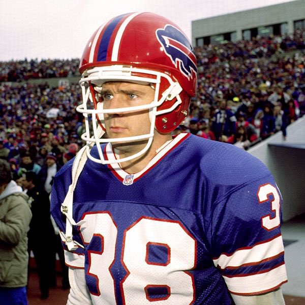 It looks exactly like the helmet former Bills safety Mark Kelso had to wear  when he played in the 1990s