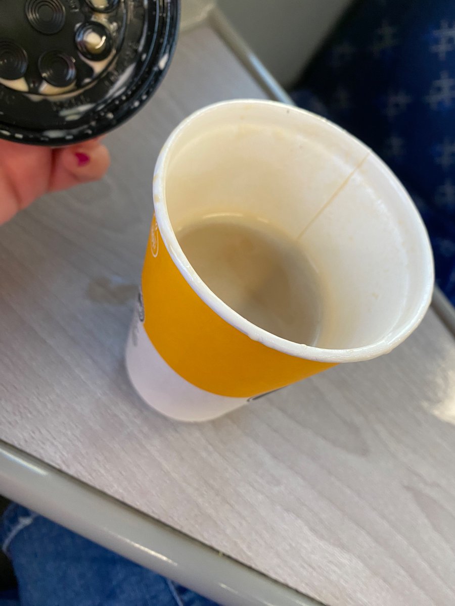 victoria (@victoriatayl0r_) on Twitter photo sat down on the train and opened my large toffee latte from <a href="/McDonaldsUK/">McDonald's UK</a> … where’s the rest of my drink?☕️ even with cream on top surely there should be more than half a coffee? sat down on the train and opened my large toffee latte from <a href="/McDonaldsUK/">McDonald's UK</a> … where’s the rest of my drink?☕️ even with cream on top surely there should be more than half a coffee?