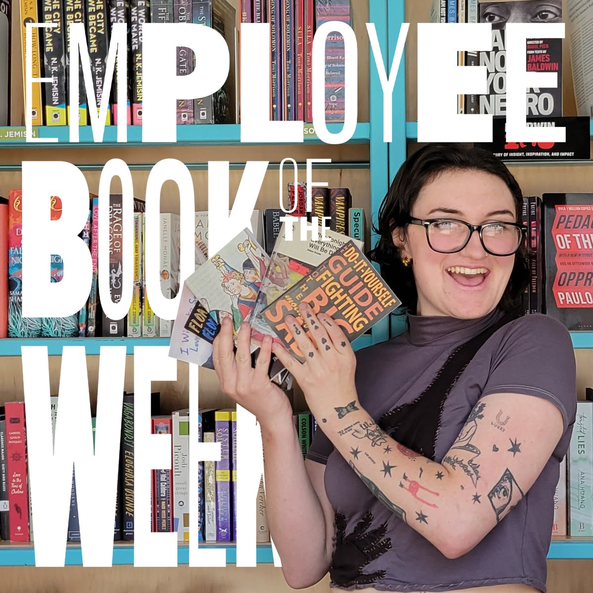 Teagan, our archivist and studio employee, is a fan-girlboy of Adam Gnade. So much so, that they can't even decide which book to highlight. From prose and poetry to fiction to thought pieces, Gnade's work meditates on life in America.

Books in linkin.bio.