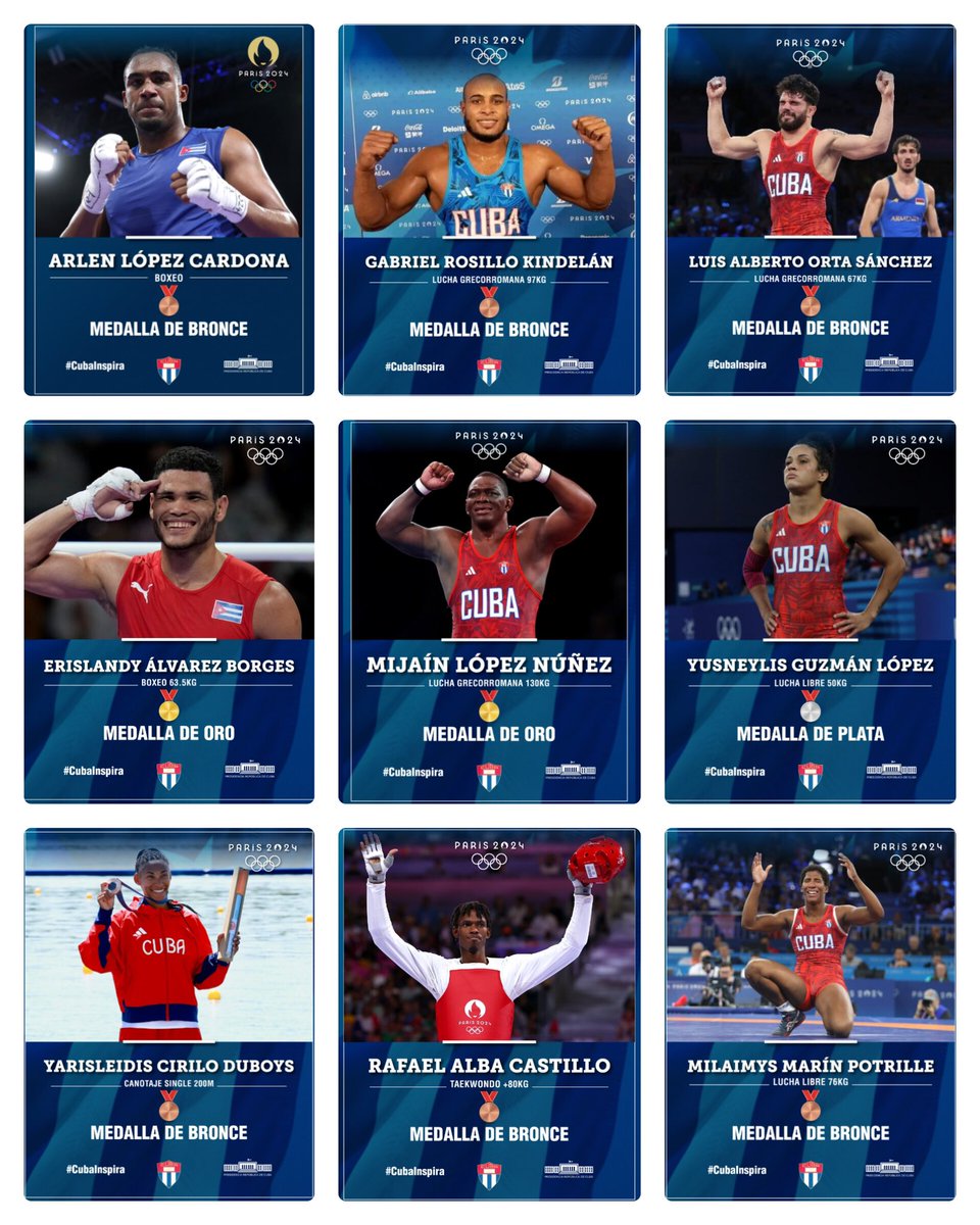 ¡#Cuba y sus campeones! 🇨🇺❤️
