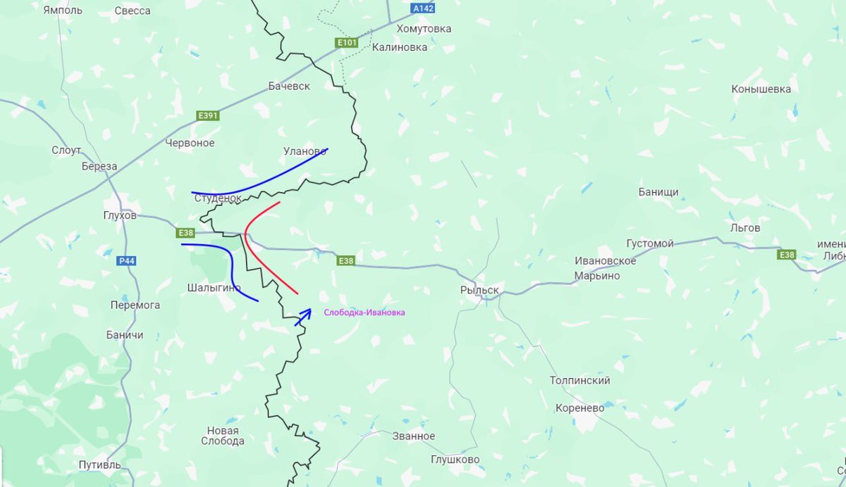 UKikaski's tweet photo. Has the AFU entered a new section of Kursk?
The local Russian TG Channel from #Sudzha posted their maps of the AFU Special Operation in the DPRK which shows them continuing to advance in almost all directions.
Of interest is the last map which shows the AFU is entering #Kurst from the south along multiple axes (east to west from #Holyshivske to #Ryzhivka) northward in the direction of #Tetkino. Is this another reconnaissance in force?
Areas where the maps who the AFU being held are in the south from #Kucherov north to the western suburbs of Sudzha.
Maps are current as of 2000 local on August 11, 2024.
#OSINT #UkraineWar #BreakingNews #BreakingNow #Ukraine k
Repost appreciated!