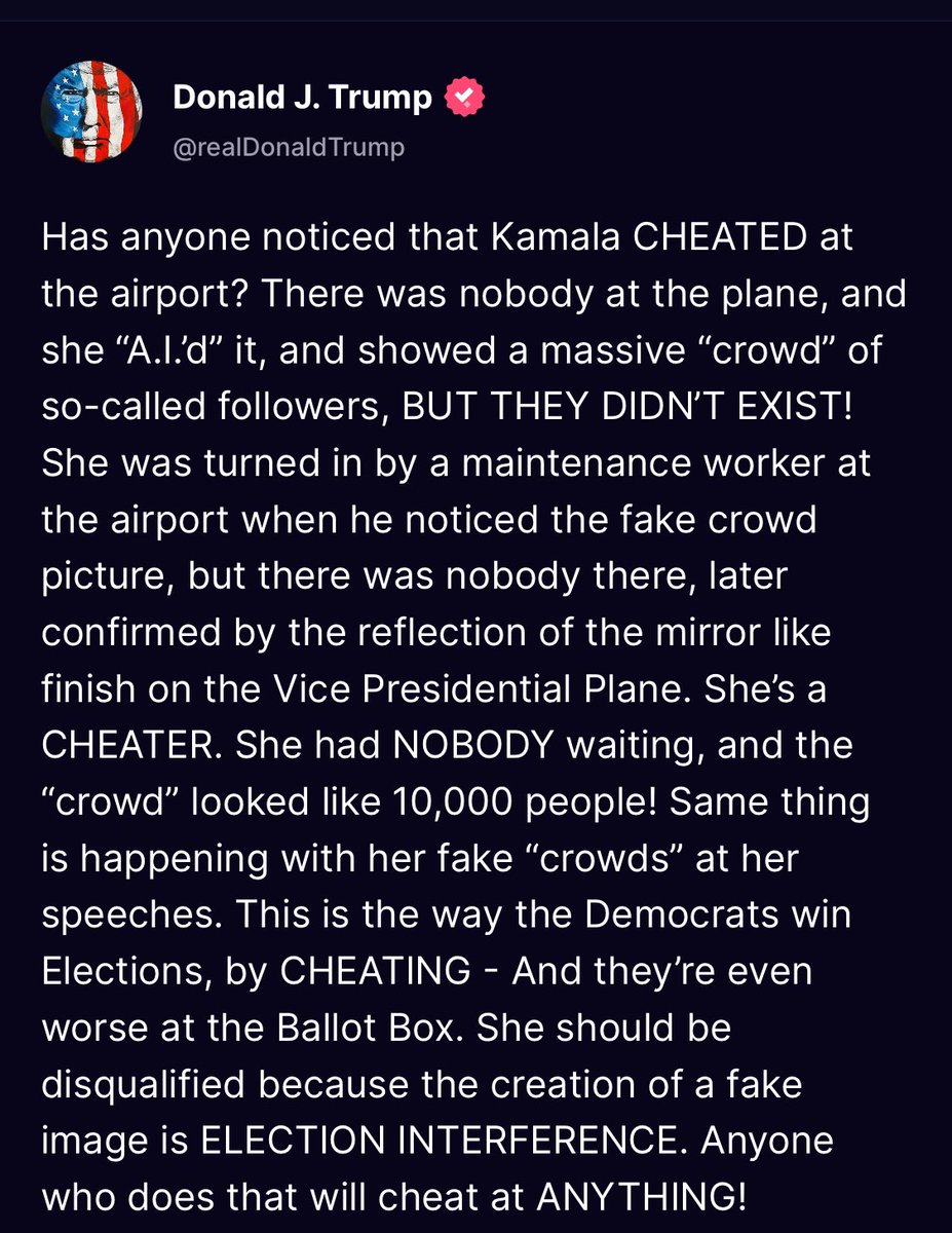 He is delusional.  Literally.