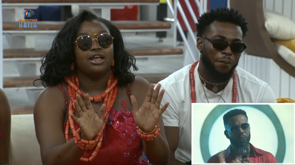 BBNaija's tweet photo. Chinwe tells Ebuka that she held Zion's hands all through the process of making it into the #BBNaija house and that's what she meant when she told DJ Flo that she paid his expenses.

For more: https://t.co/5HYPiwGvg5 https://t.co/zx7zloO0z0