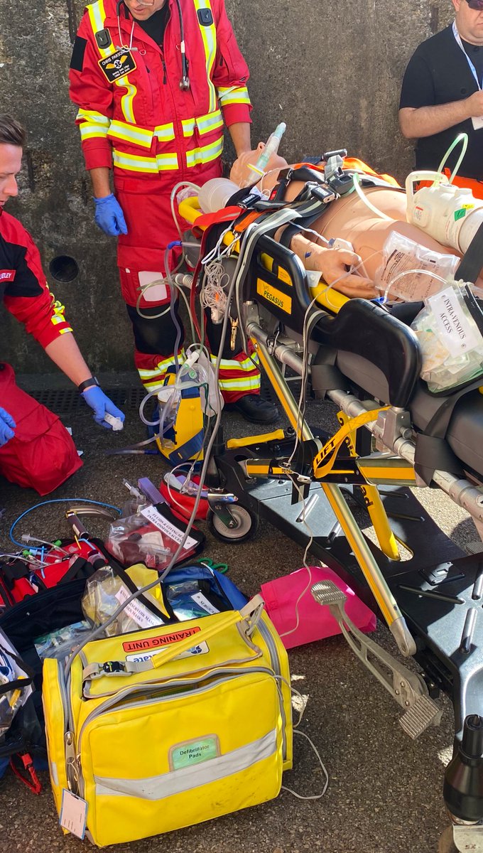 JoshuaBG03's tweet image. A brilliant first day of supporting the @FPHCEd #IBTPHEM course as an Ambulance Crew with @stjohnambulance! Loads of experience shared and excellent teaching. Best of luck to all the candidates for the rest of the week and looking forward to learning lots! #PHEM