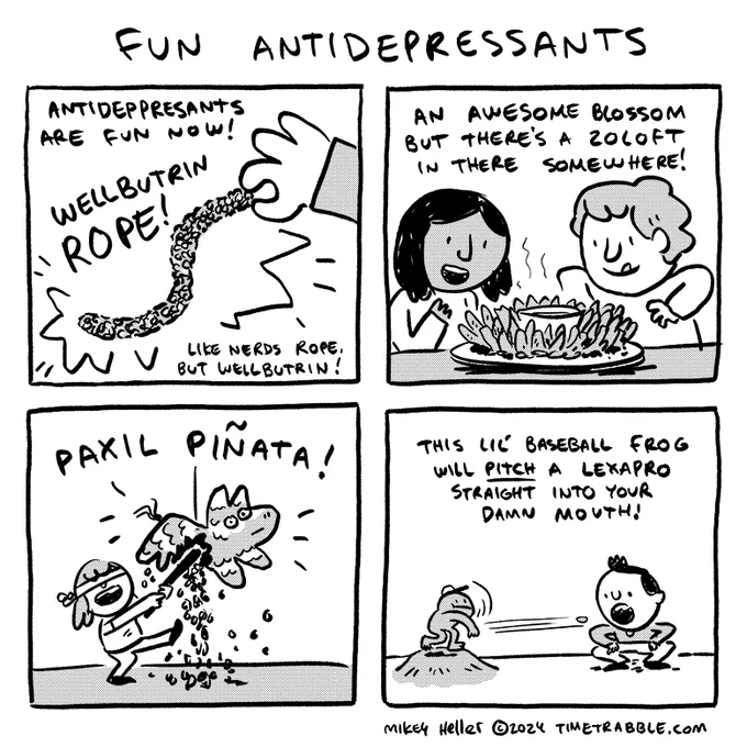 i drew a comic about fun antidepressants 