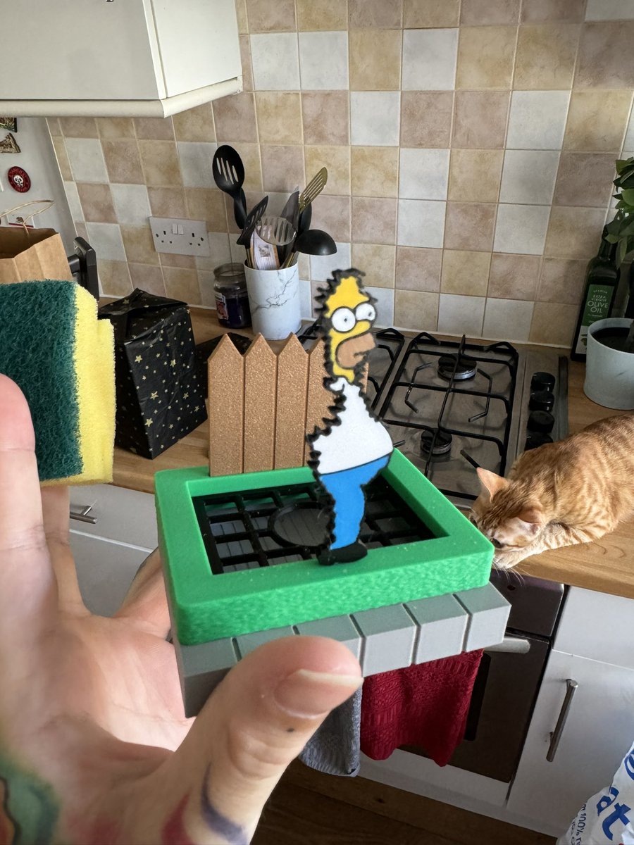 My sister got me this ridiculous kitchen sponge holder 😂
