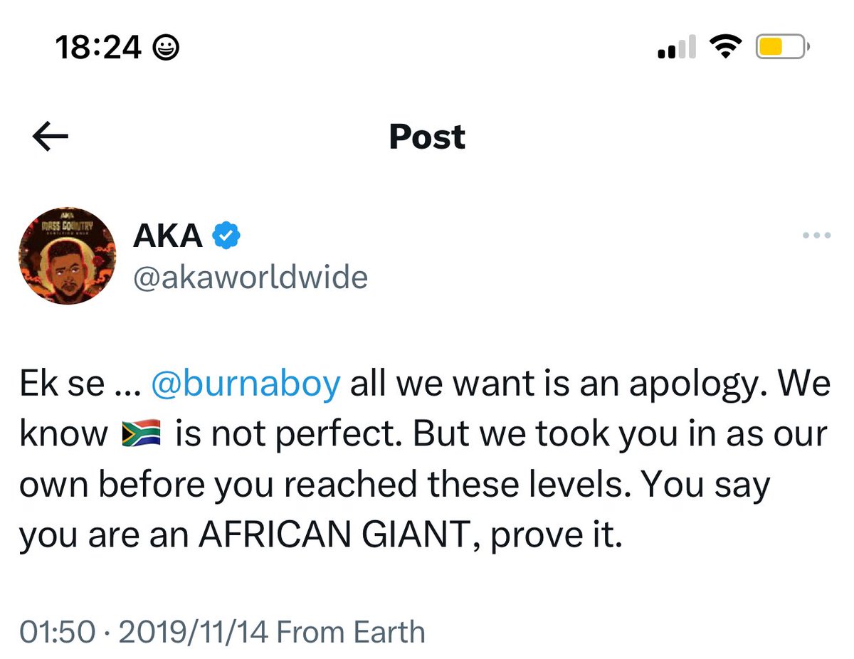 Aka has quotes for days. He's Tupac level at this point.

Nigeria Burna Boy Miss South Africa Chidimma