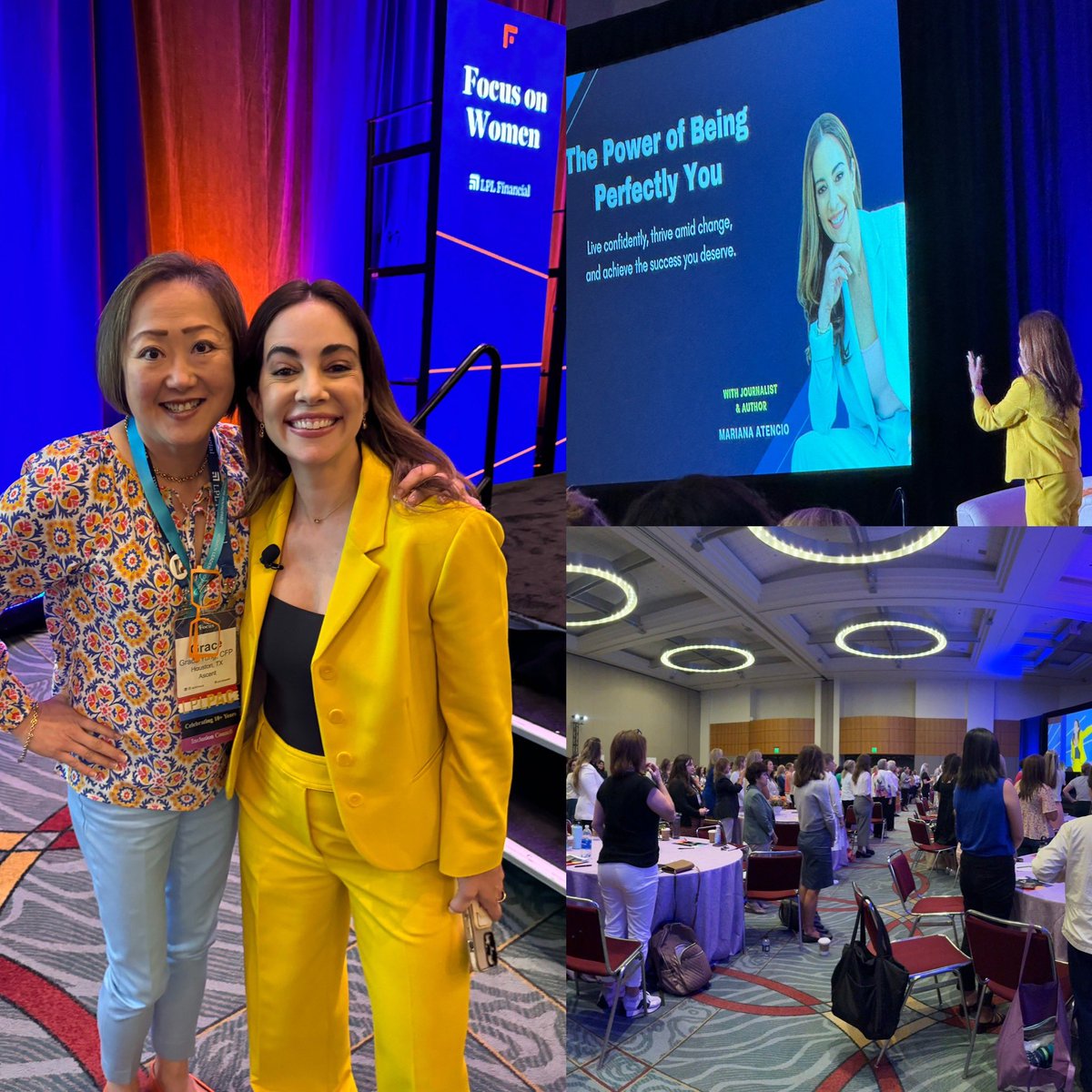 GraceYung1111's tweet photo. OMG! What a great presentation from keynote speaker, Mariana Atencio, award winning journalist and author at our Focus on Women session! #LPLFocus #LPLWomen #LPLAdvisors #LPLInclusion #StrongerTogether #WomeninFinance #CFPPro #FinancialPlanning #MidtownFinancialGroup https://t.co/dY8zNNIbet
