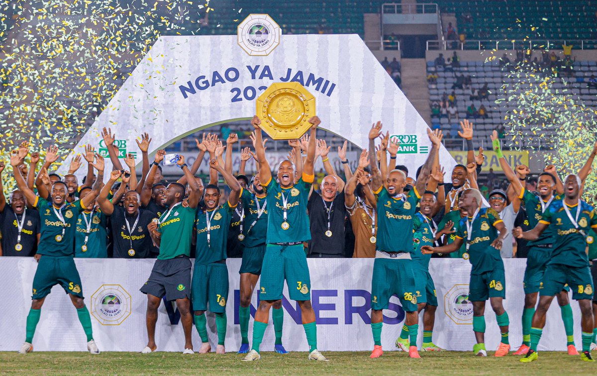 YoungAfricansSC's tweet photo. 𝐂𝐇𝐀𝐌𝐏𝐈𝐎𝐍𝐒 #NgaoYaJamii2024🔰

#TimuYaWananchi 
#DaimaMbeleNyumaMwiko https://t.co/kvfOtkq1Mx
