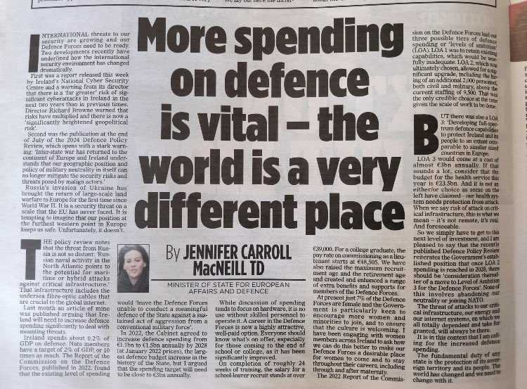 Jennifer Carroll MacNeill TD tweet media