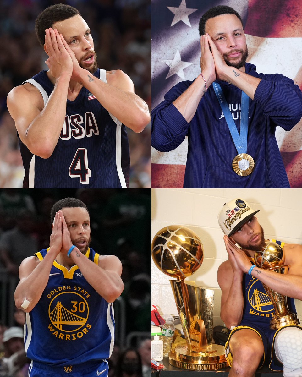 Boston in 2022. Paris in 2024.
Road game. Trophy on the line.
Stephen hit 'em with the 💤