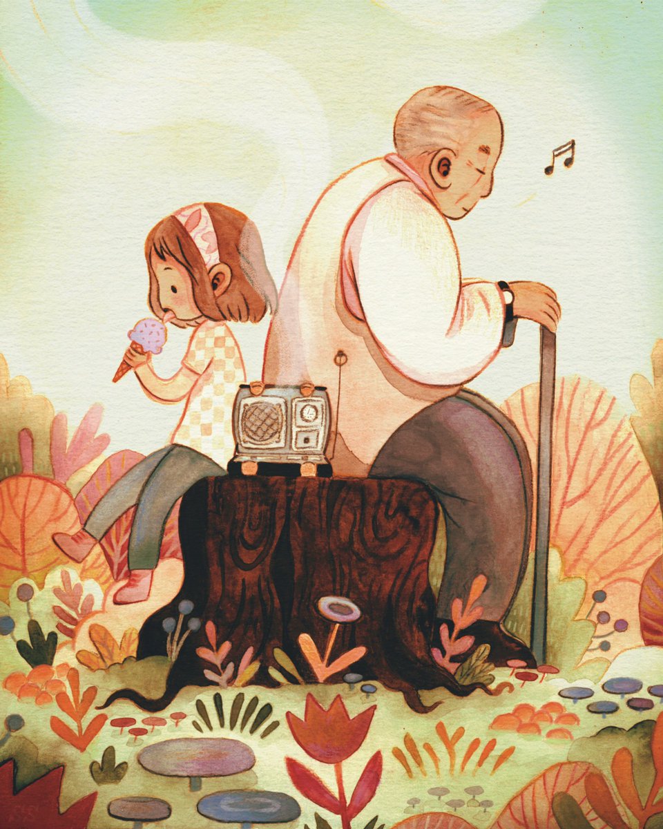 Sweet Sunday ✨🍦🌷 #kidlit #kidlitart #childrensbookillustration