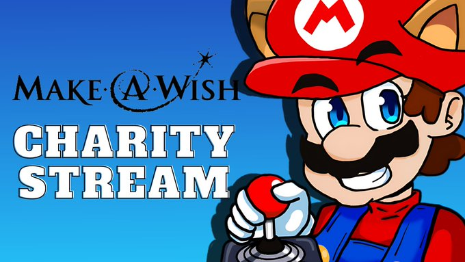 Me, <a href="/Viger13/">Viger</a> and 13 Content Creators today for a charity stream on our YouTube channels! We'll be playing Fall Guys, MK8 Deluxe, and Brawlhalla all in support of <a href="/MakeAWish/">Make-A-Wish America</a>. Hope to see you there :D (1/2)

📺youtu.be/NszBQ9AfPvs