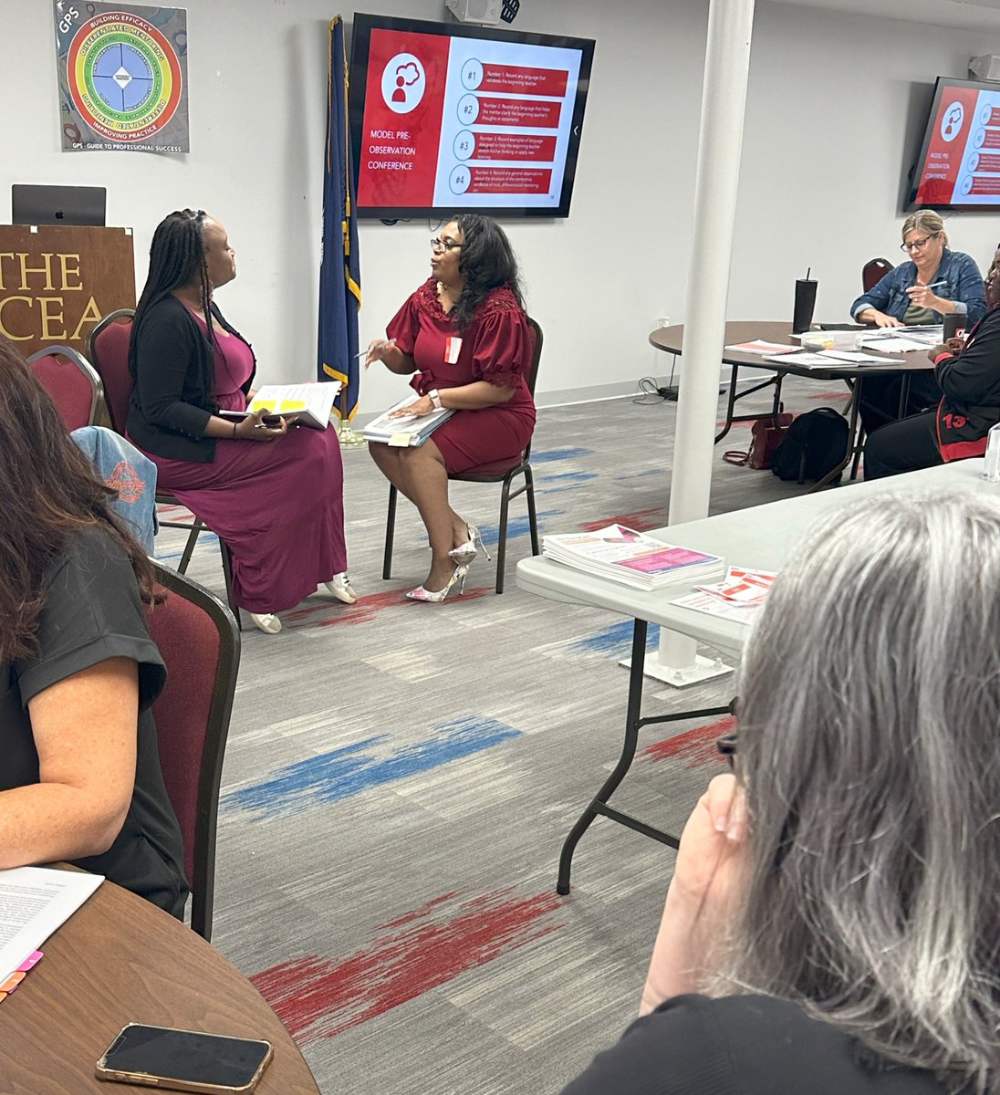 cerrasc's tweet image. Experienced mentors interested in becoming a trainer must attend a two-day Mentor Trainer Certification Training.  On July 25&amp;amp;26, mentors from around the state attended Trainer Certification and are eager to coach teachers in their districts.   #TeacherMentors #MentorDevelopment