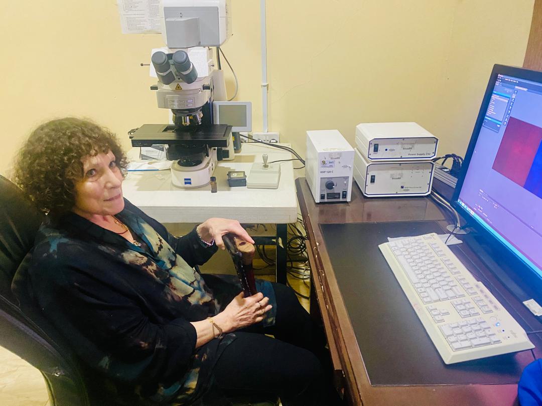 Can you guess where this photo of Prof. Sharon was taken?
