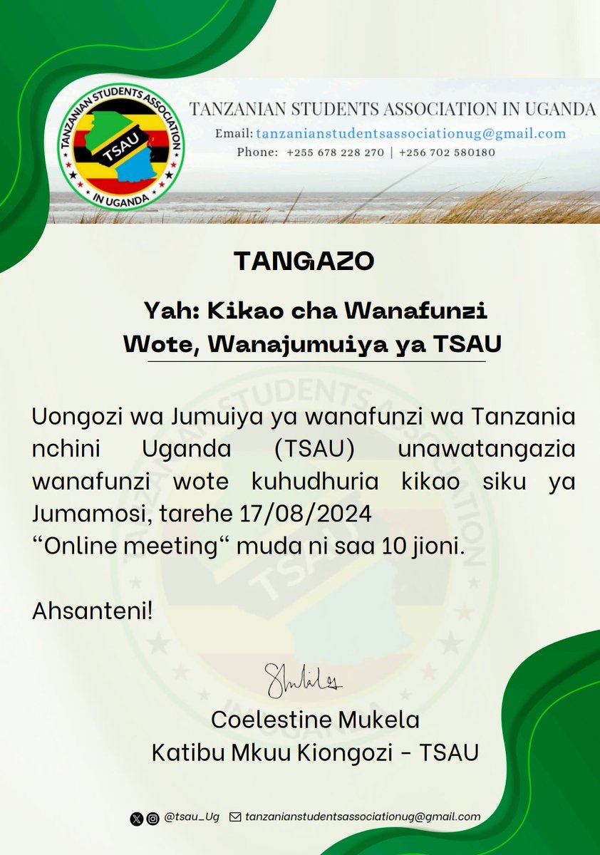 Tanzanian Students In Uganda tweet media