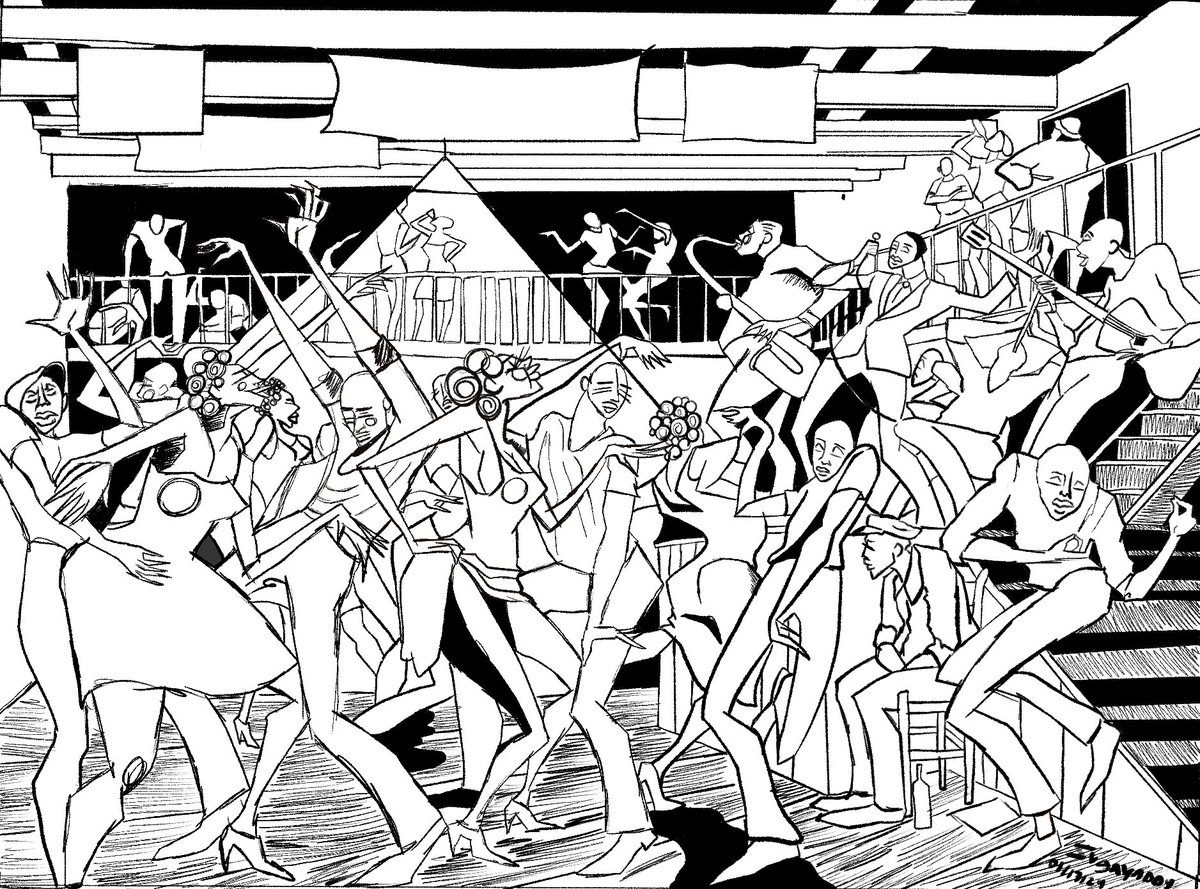 Suggayaddy's tweet image. My version of “ The Sugar Shack” by Ernie Barnes ✨ made this in January
#art #erniebarnes #digitalart