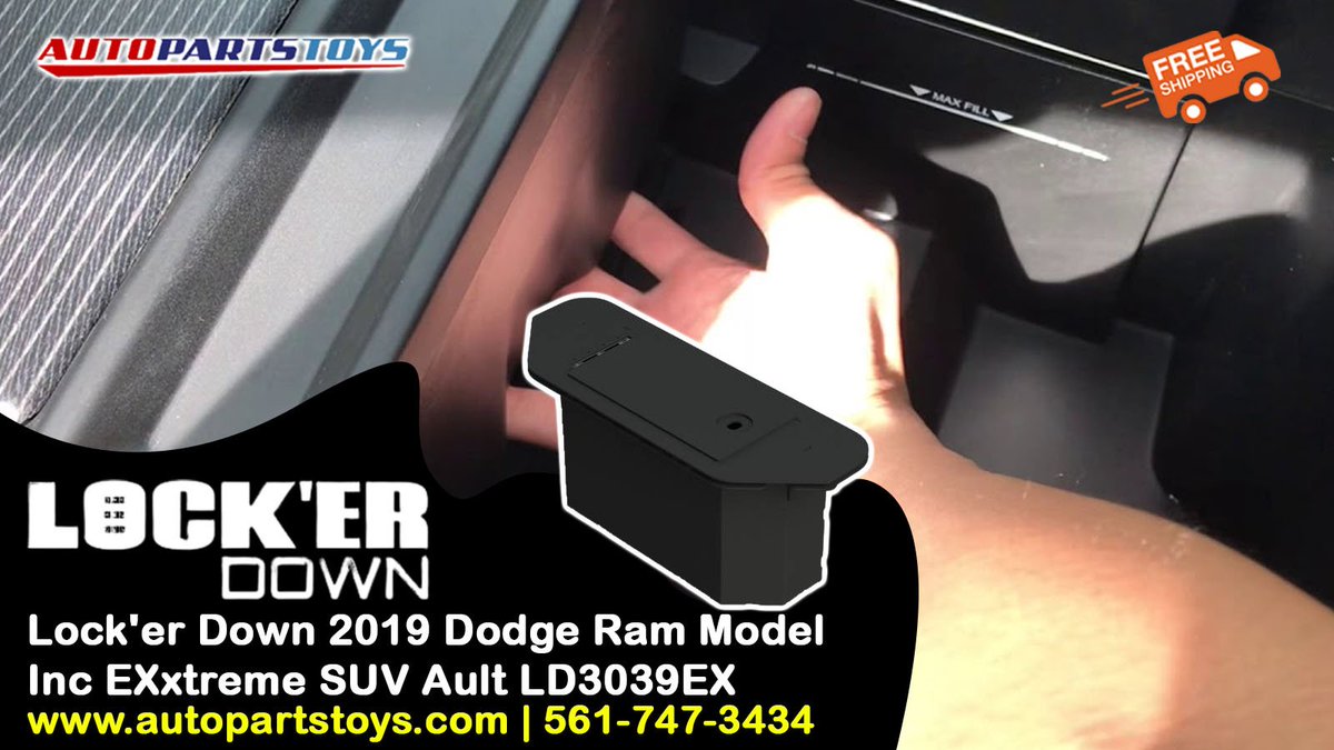 autopartstoys's tweet image. Protect your ride with Lock&apos;er Down&apos;s 2019 Dodge Ram Model Inc EXxtreme SUV Vault LD3039EX! 
Easy installation, robust security features, and FREE shipping! 
Contact AutoPartsToys at autopartstoys.com or call 561-747-3434. #VehicleSecurity #LockItDown