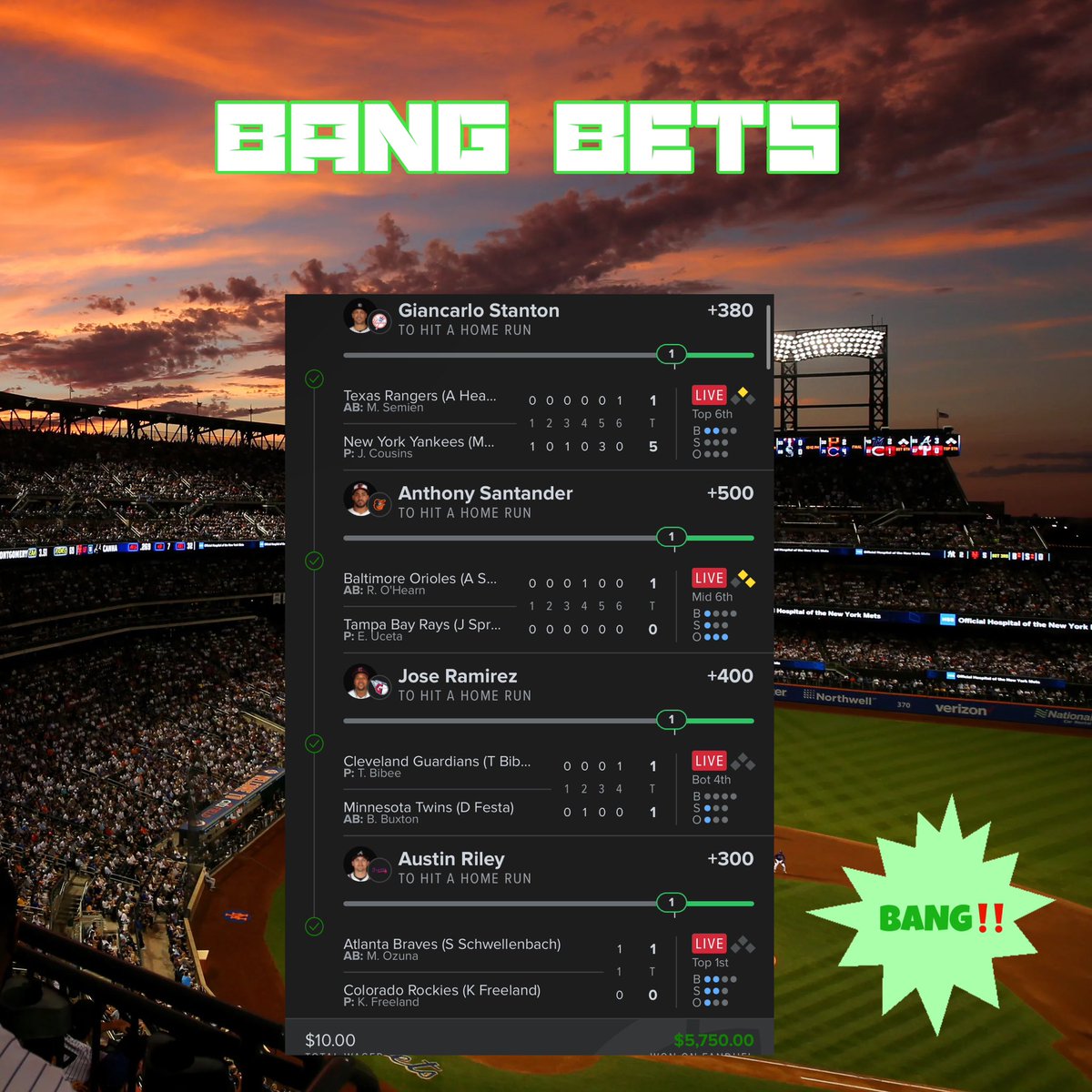 Betbangerss's tweet photo. Two weeks in a row ‼️✅ https://t.co/s75WqFaS3R