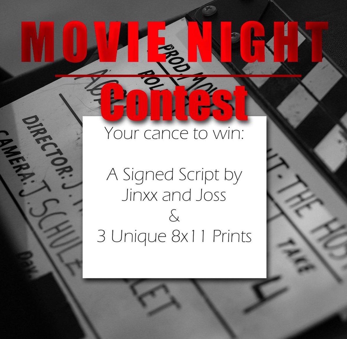 sassidydowns's tweet photo. Yooo!! @InhabitantFilm is running a contest to win a signed scrips and prints!
So rad🔥🔥 @therealjinxxbvb 

@koolnoodles24 @WildOneNikasaur 

https://t.co/BomhykKMB4 https://t.co/O1X3gwsK5d
