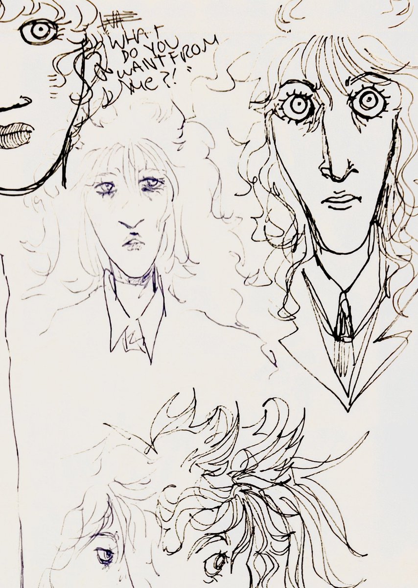 1919scain's tweet photo. since i’ve been so busy with school, i haven’t even got time to charge my ipad, because of this i’ve been primarily doing doodles on my notebook (i do have a sketchbook but it makes me nervous), so this is a thread abt… those doodles.
first the worst ones ofc: ellsworld 😆 https://t.co/hZNbmvfTwe