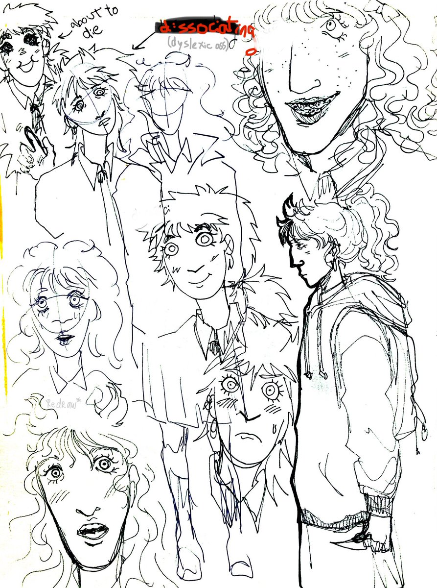 1919scain's tweet photo. since i’ve been so busy with school, i haven’t even got time to charge my ipad, because of this i’ve been primarily doing doodles on my notebook (i do have a sketchbook but it makes me nervous), so this is a thread abt… those doodles.
first the worst ones ofc: ellsworld 😆 https://t.co/hZNbmvfTwe