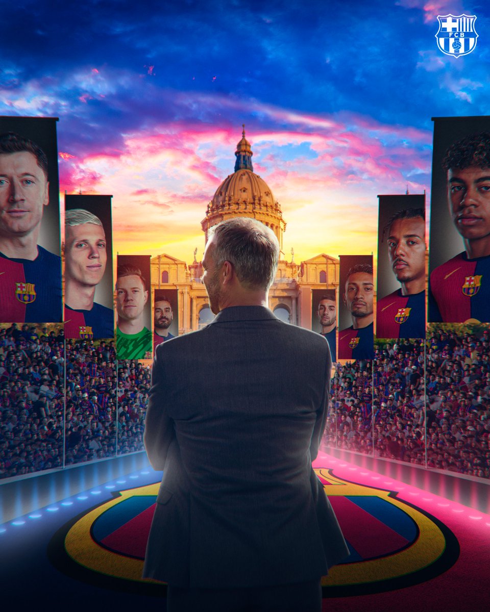 FCBarcelona's tweet image. The Flick Era starting soon…⏳🔥
