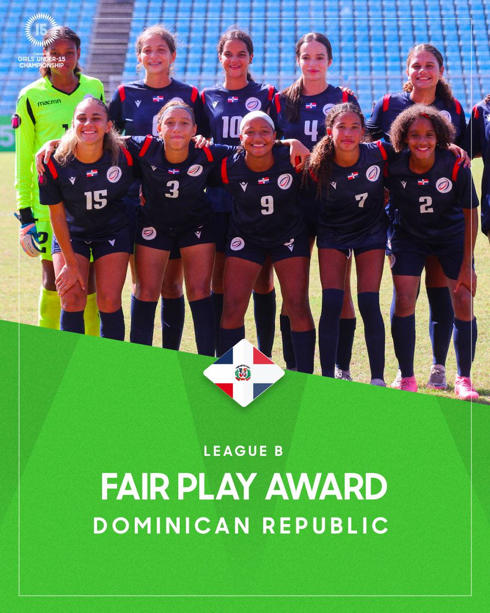 🇩🇴 República Dominicana se lleva el premio de Fair Play en la Liga B del #GU15Championship