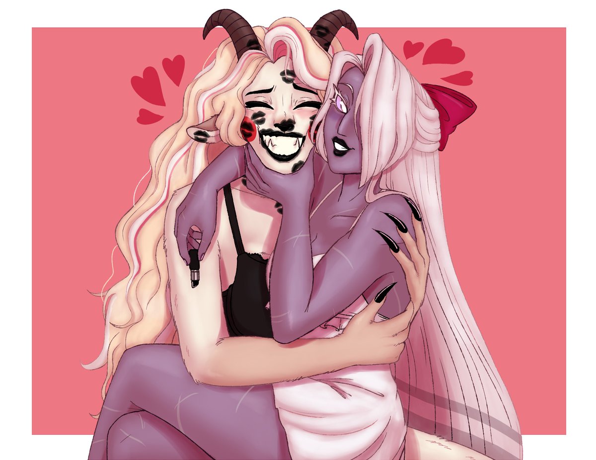 DKittysune's tweet photo. Never thought i would post Hazbin Hotel fanart one day since 1- I'm not the biggest fan of the show itself and 2- The fandom/hatedom scares me.
BUT i have been hyperfixated on these 2 for the last few months so i needed to post at least one art of them here
#chaggie #HazbinHotel https://t.co/tdPbxR2Nz7