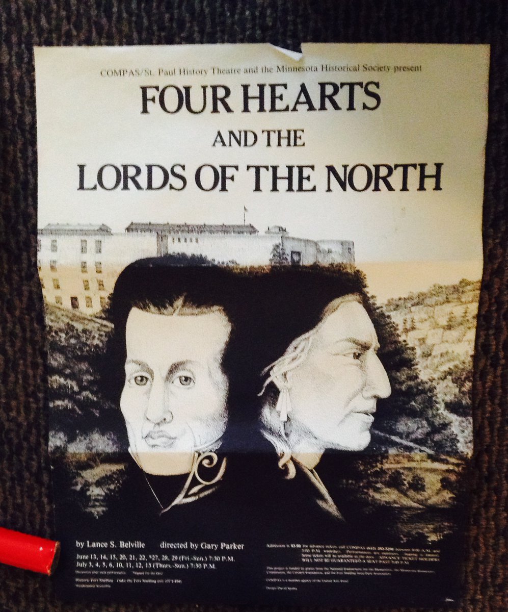 richneumeister's tweet image. Going through boxes not seen in decades.

These two items are posters I picked up about 1979 or 1980.  Poster on the right I believe was from the first year of History Theatre.  I saw the play.

I have no Orwell &apos;#memoryhole&apos;