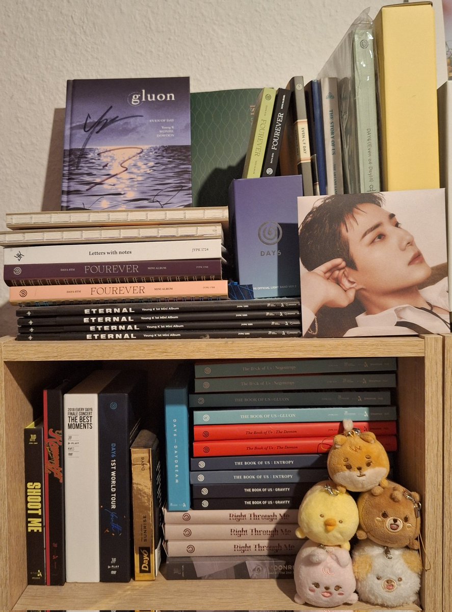 minsomnia__'s tweet photo. show me parts of your kpop collection. here is my pride and joy: my day6 collection 🩵 #kpopcollection #day6 #myday #day6collection https://t.co/cNJ3torrOe