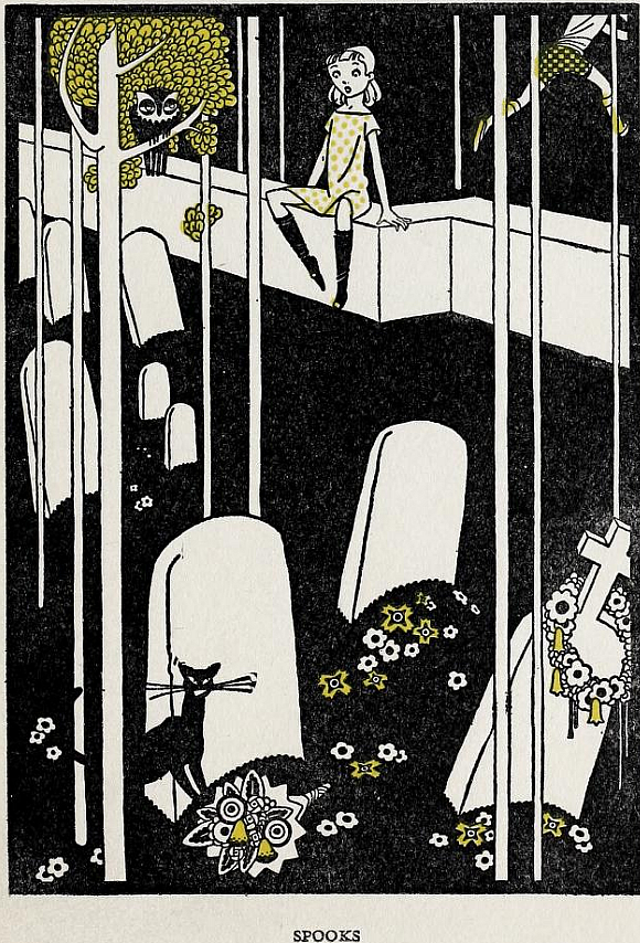 SFEncyclopedia's tweet photo. Nathalia Crane https://t.co/SbVX5Xy5Q0 was born on this day, so here are some of the illustrations (by Mac Harshberger) to her 1926 collection "The Singing Crow and Other Poems": https://t.co/2HPqJRyhar