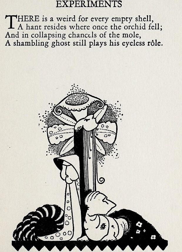 SFEncyclopedia's tweet photo. Nathalia Crane https://t.co/SbVX5Xy5Q0 was born on this day, so here are some of the illustrations (by Mac Harshberger) to her 1926 collection "The Singing Crow and Other Poems": https://t.co/2HPqJRyhar