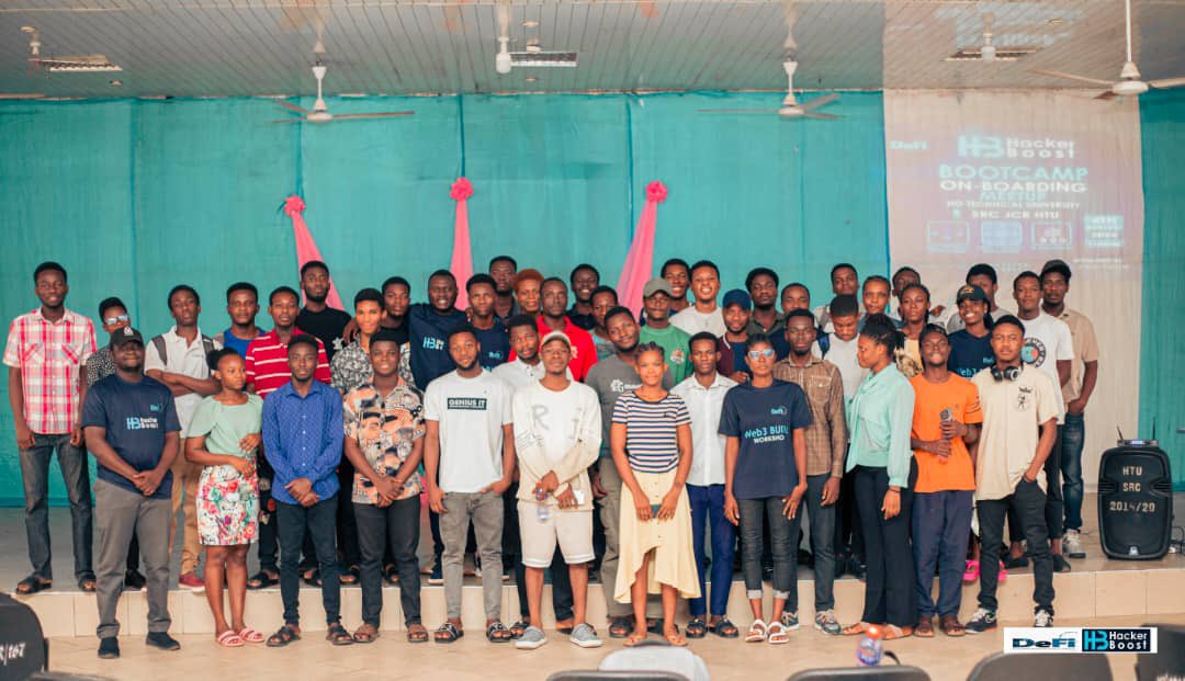 mmanueljoe's tweet image. I was fortunate to attend the BUIDL workshop by @defiafrica at HTU. As a Web3 newbie, it was a game-changer! Now, with HackerBoost, I’m excited to dive deeper. The onboarding was inspiring, and I can’t wait to build skills and connect at the bootcamp.#HackerBoost #Web3