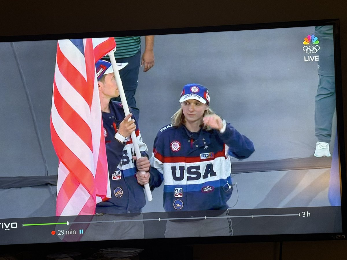 roachjl's tweet image. Why do the Team USA outfits make them look like a NASCAR Pit Crew?

#Paris2024 #OlympicGames