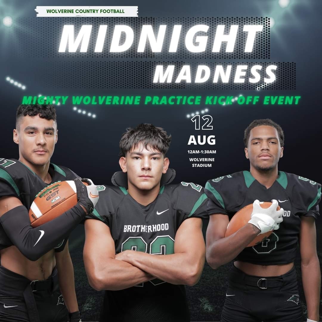 WolverineQBClub's tweet photo. We hope to see the entire community out there tonight! Join us as we help your Mighty Wolverines start off their 2024 season! #LetsGoWolverines #WorkHard #Culture #Compete https://t.co/z2f3C3cw8X