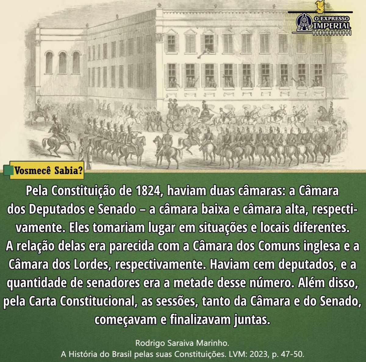 ExpressoImperio's tweet photo. O poder legislativo no Império segundo a Constituição de 1824 #constituicao1824 #constituição1824 #poderlegislativo #legislativo #imperiodobrasil https://t.co/7ua7QS7vtj