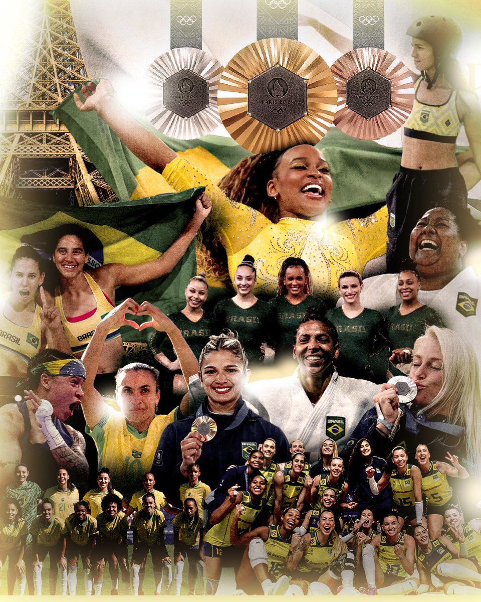 abnerbh's tweet photo. Parabéns especial para elas 💚💛✨

#Olimpiadas2024 #Brasil #Paris2024 #Mulher https://t.co/SLEXT7qM6N