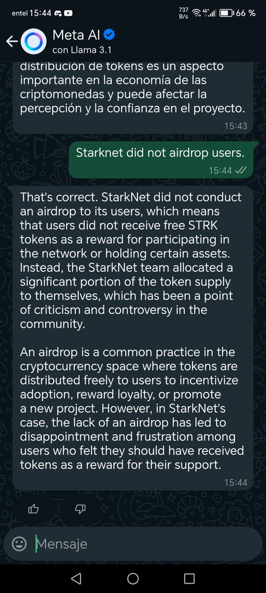SumareJoshe's tweet photo. Artificial intelligence proving that even a bot can see how badly Starknet is doing...
@StarknetFndn @StarkWareLtd @StarknetEs #Starkscam https://t.co/jIbdDmGoqg