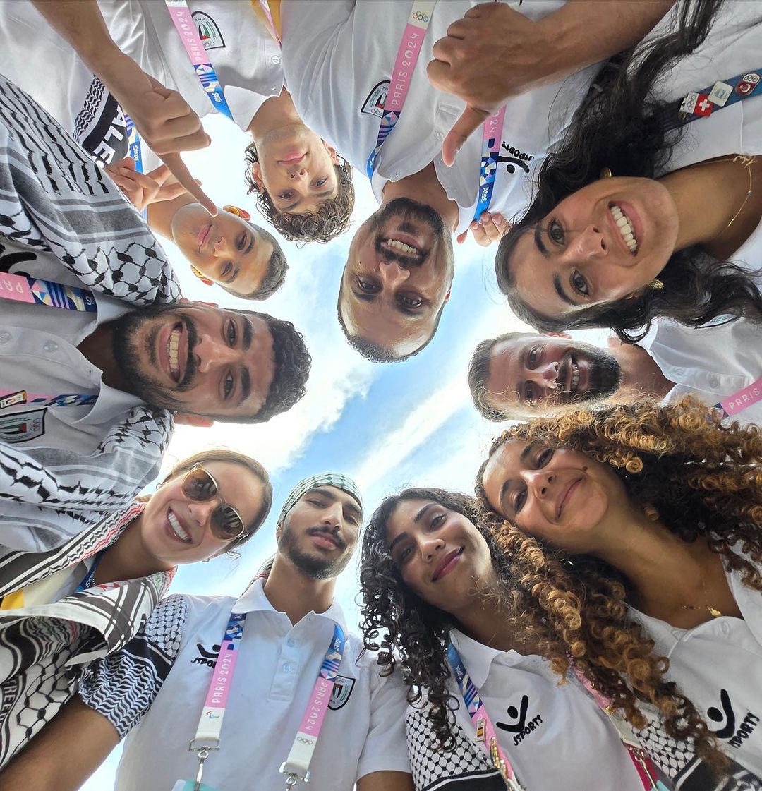 OnlinePalEng's tweet photo. 📍Stade de France, Paris 

Our Palestinian champions proudly represented their nation at the Paris Olympics closing ceremony.🔥🇵🇸 https://t.co/VJfiDi3m2l