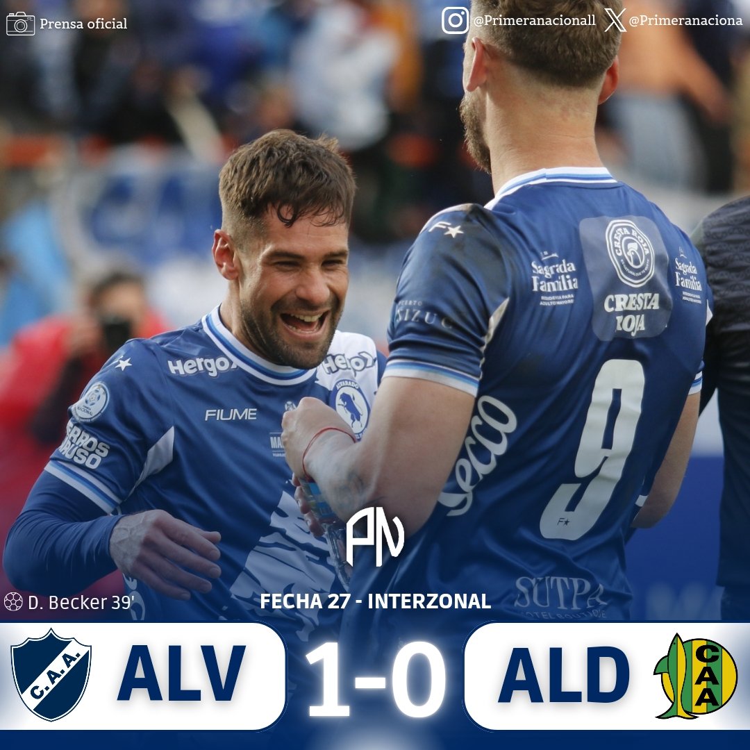 🙌🏼⚽️ EL CLÁSICO ES DE ALVARADO

Alvarado 1-0 Aldosivi

El Torito se impuso en el CLÁSICO PROHIBIDO para sumar su tercer triunfo consecutivo en el campeonato y bajar de la punta al Tiburón.