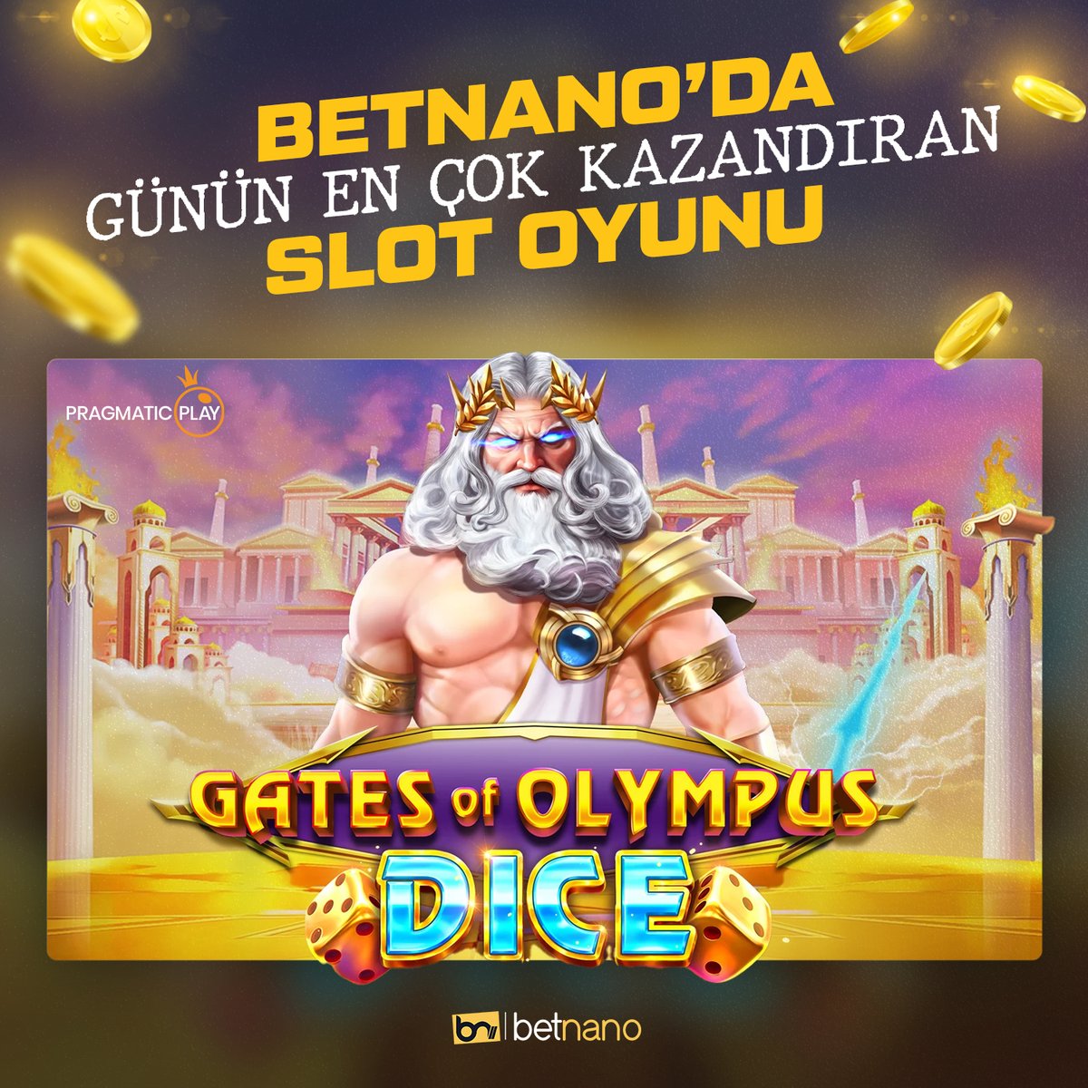 LUCKY SLOT 🍀

⚡ Günün en çok kazandıran şanslı slotu Pragmatic Play'in popüler oyunlarından "Gates of Olympus Dice" oldu.
