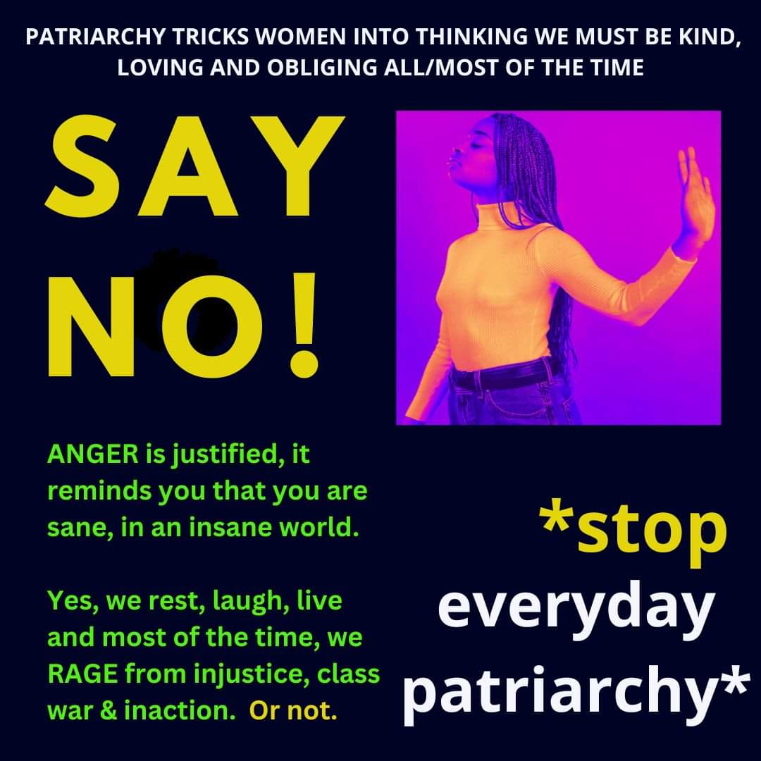 pacfemcop's tweet photo. Rage for Justice.
Love for Justice.
Work for Justice.
Be ungovernable.
#BodilyAutonomyAndIntegrity #AllEmotionsAreValid #HoodFeminism
#StopThePatriarchy #DonotMakeNice #StopPatriarchyPacific #StopEverydayPatriarchy #Ungovernable https://t.co/LSrJjfyJaX