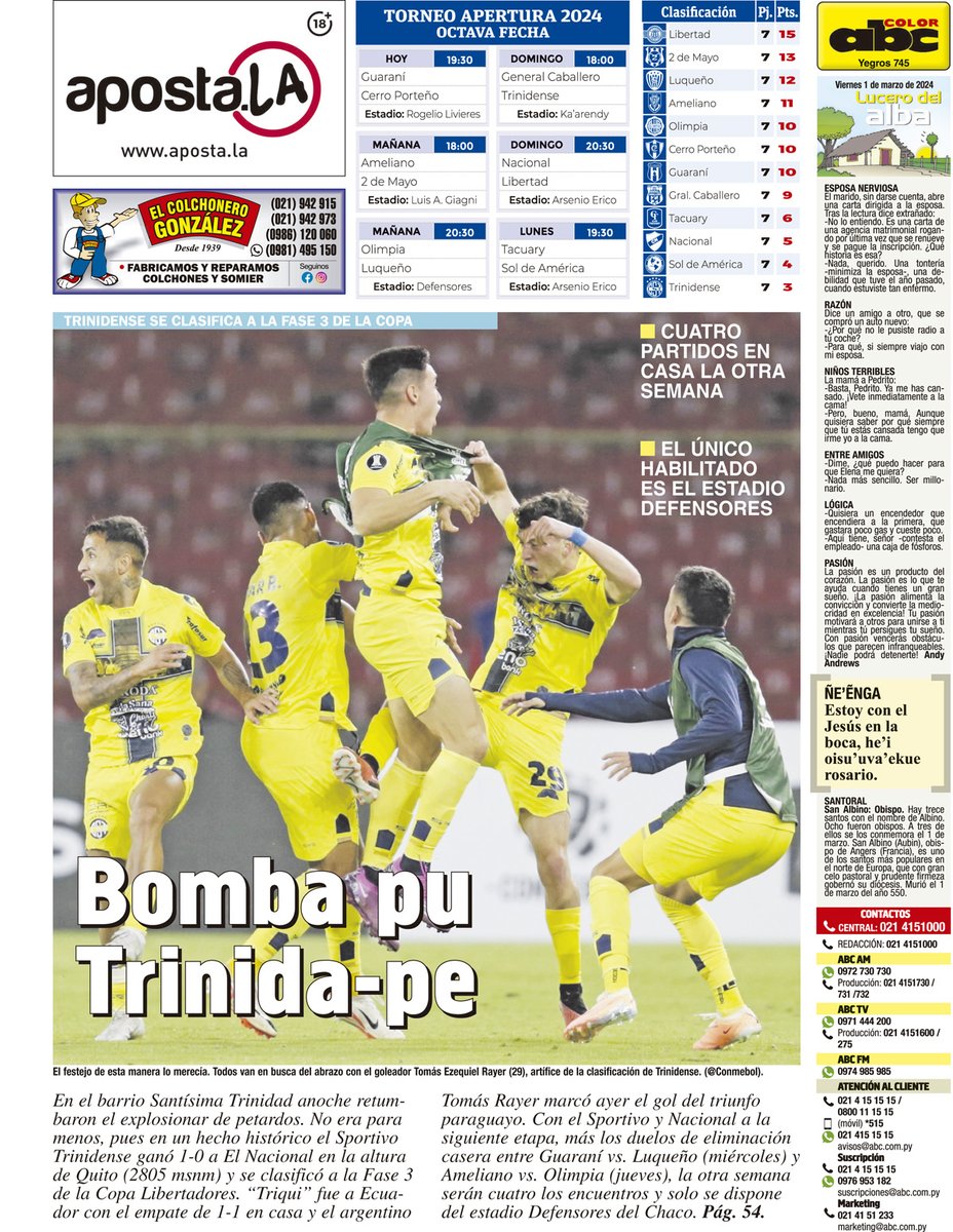 swiftrinidense's tweet image. Un año histórico para el club de mis amores y lo que aún está por venir! Un viaje de idas y vueltas, malas y buenas pero feliz de vivir cada parte de esta eterna pasión. &quot;Adelante Trinidense es el grito triunfal&quot; que espero siga resonando para la posteridad. Feliz 89 años!✝️💙💛