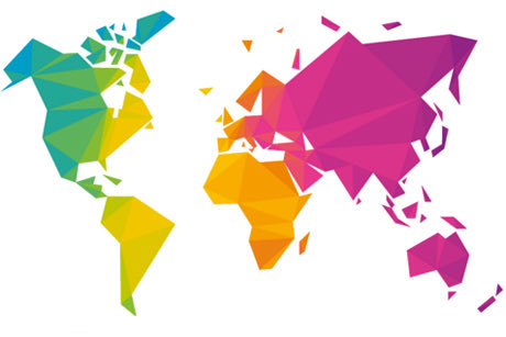 Fine angular map of the continents of the world at #olympics closing ceremony in #Paris.
Reminds me of this one from 2016 #Primates’ Meeting in Canterbury