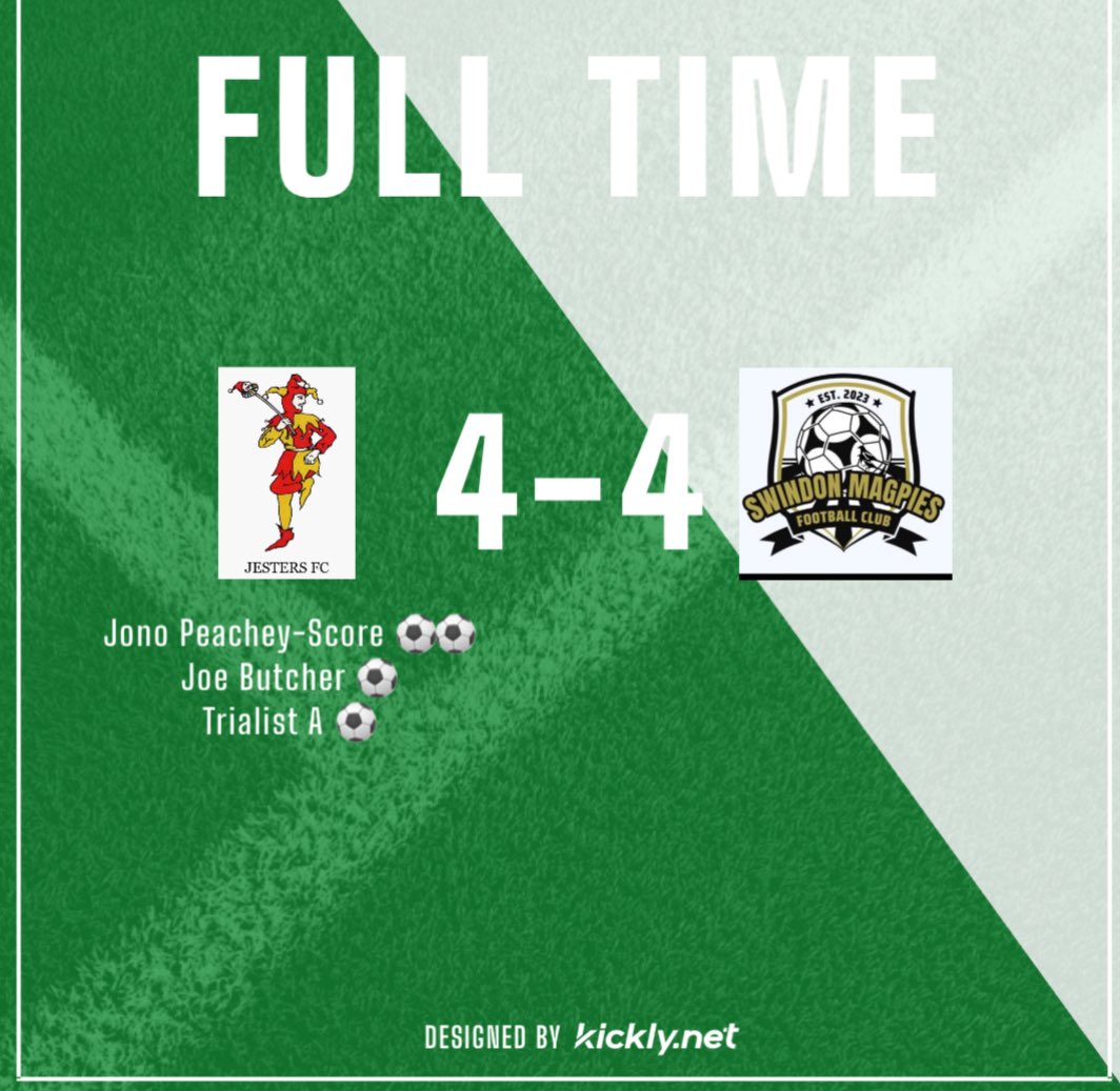 JestersFC's tweet photo. Depleted squad, both strikers going in goal and 2 OG’s in final 5 mins. Who doesn’t love football. We roll onto next week when we play our final preseason game 🟢⚪️ https://t.co/gTmcyHc65G