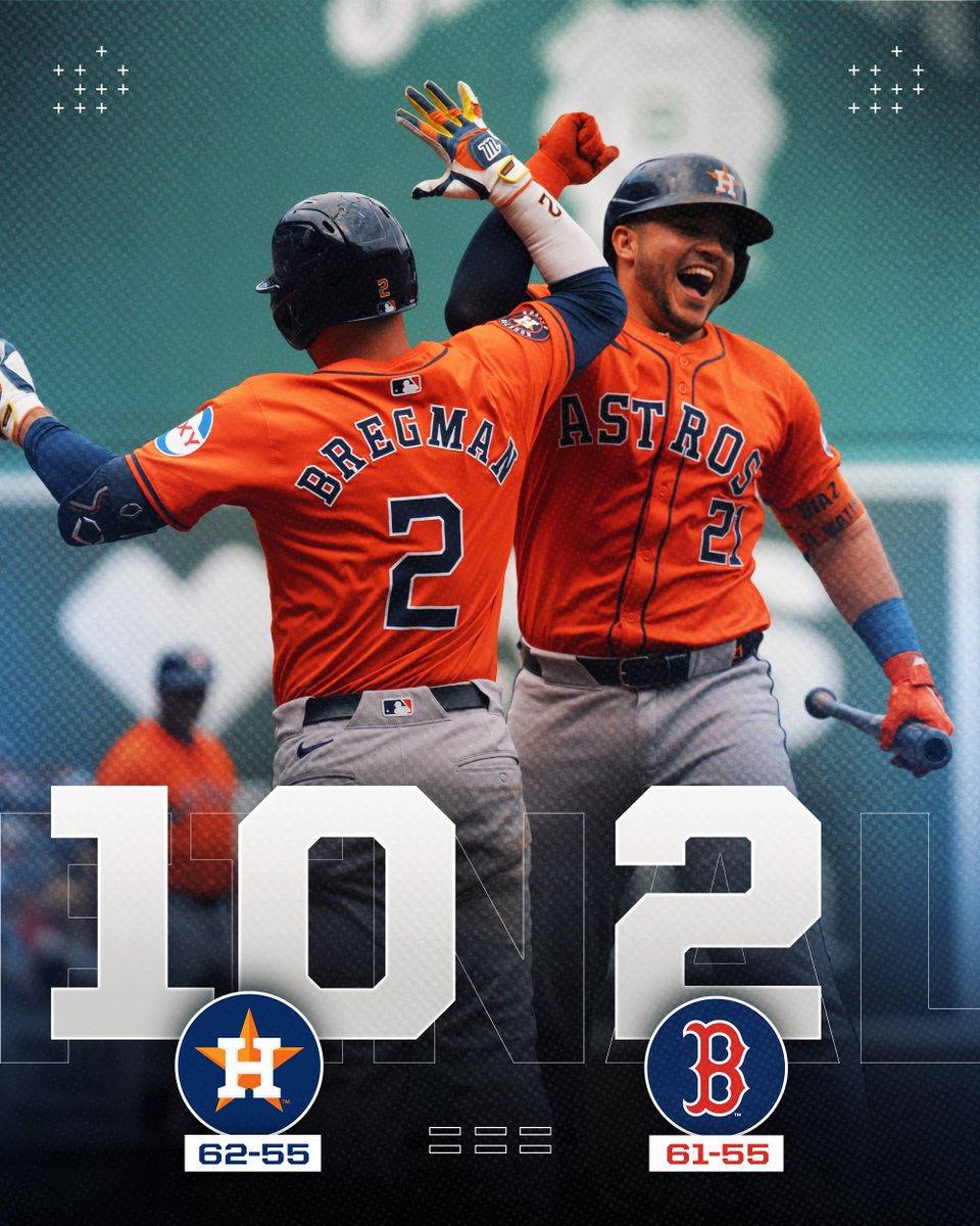 MLB's tweet photo. The @Astros sweep the series at Fenway and win their 5th straight overall. https://t.co/jTWtM0s9PW